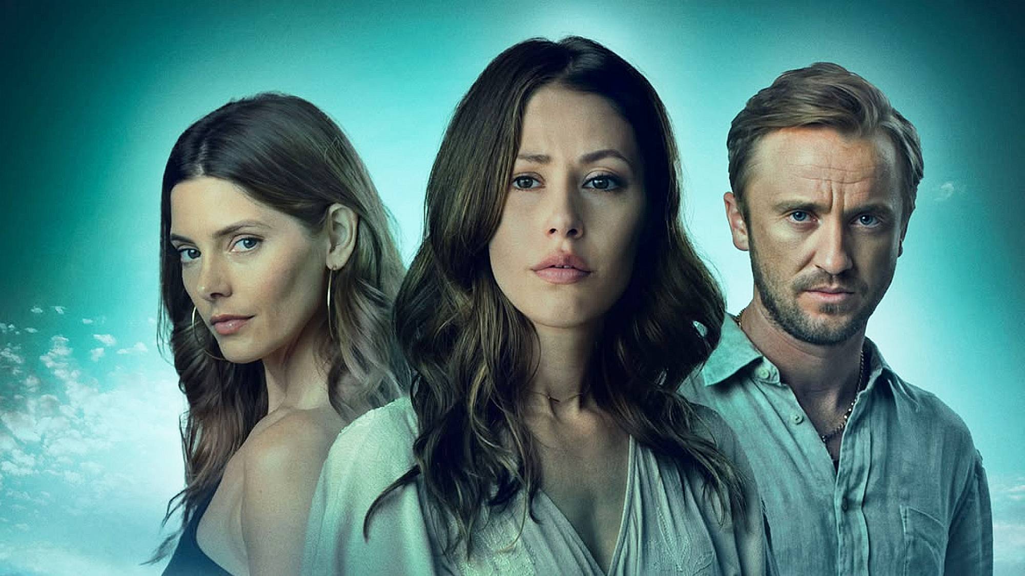 Ashley Greene, Amanda Crew, and Tom Felton in the poster for "Some Other Woman" (2023)