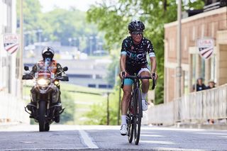 Lauren DeCrescenzo (Cinch Cycling) racing the women's elite race at the USA Cycling Pro Road Championships 2021
