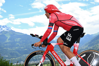 Stefan Bissegger on stage 8 of the Tour de Suisse