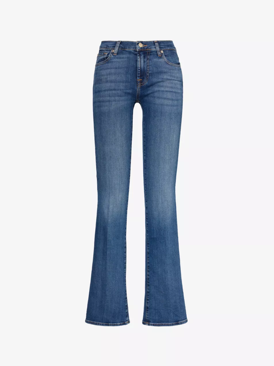 Bootcut Soho Flared-Leg Mid-Rise Stretch-Denim Jeans - 23