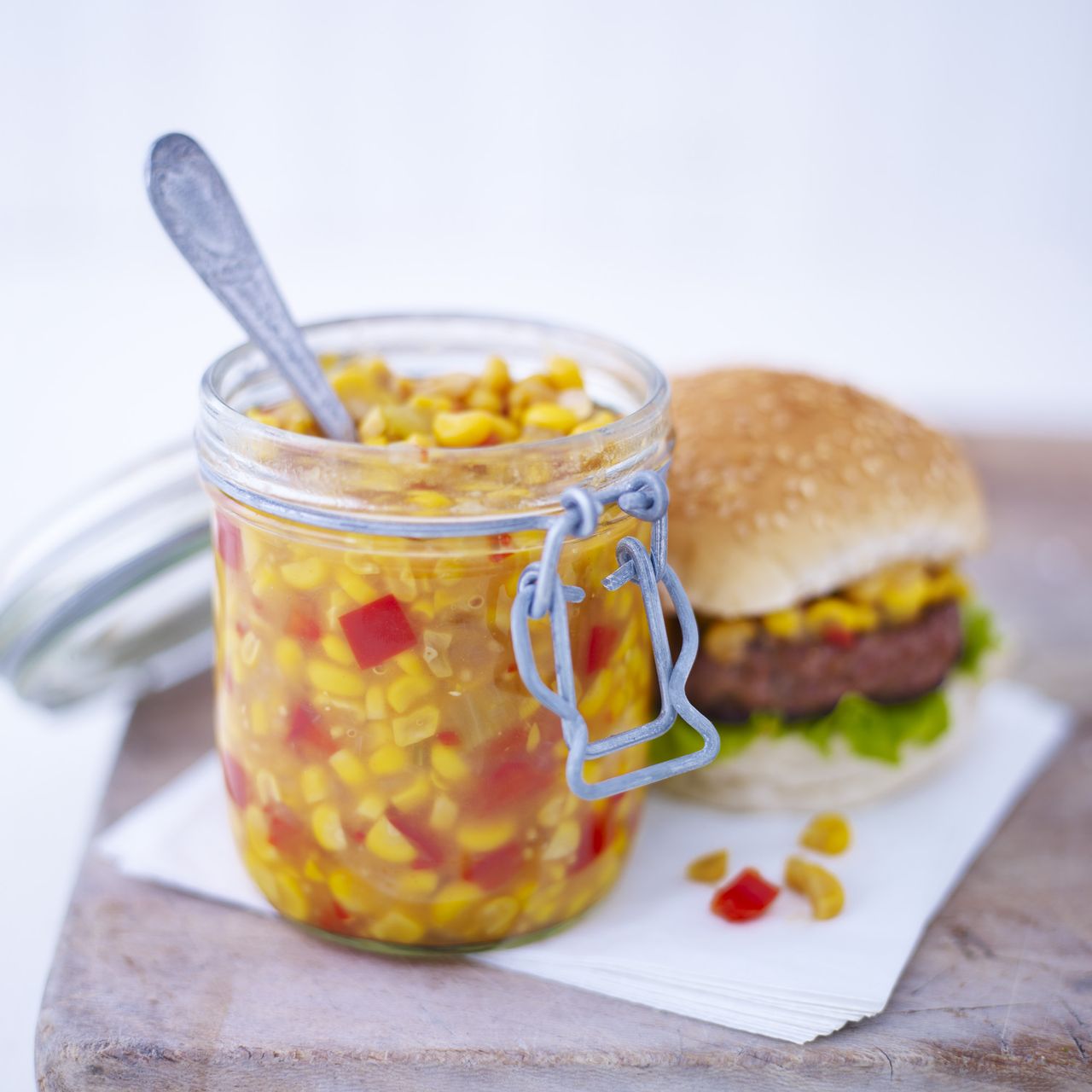 photo of sweetcorn relish