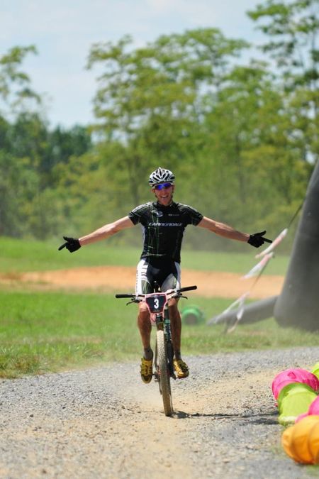 Jeremiah Bishop (Cannondale) wins the Massanutten HooHa! cross country race.