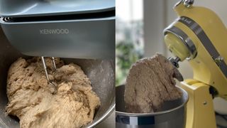 Hand mixer vs stand mixer - making dough