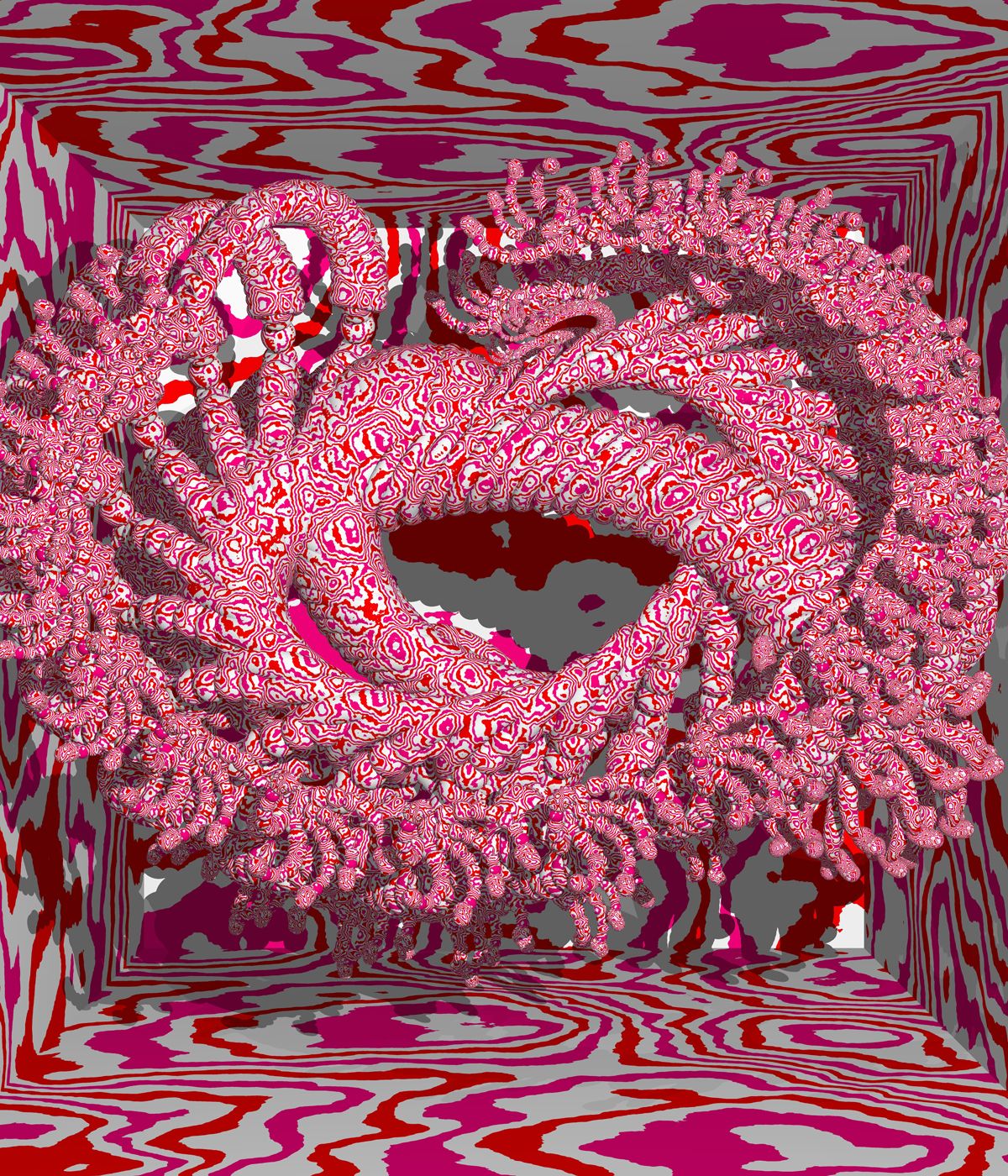 digital artwork with bright colours and shapes
