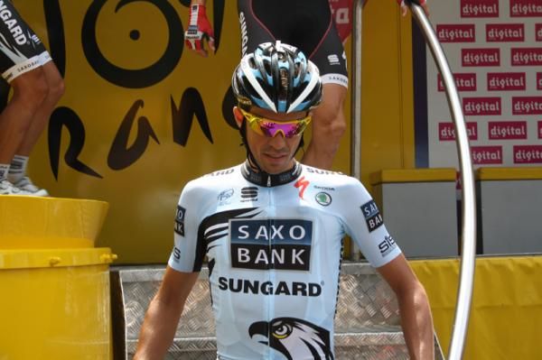 Alberto Contador (Saxo Bank) has been at top for so far in the race