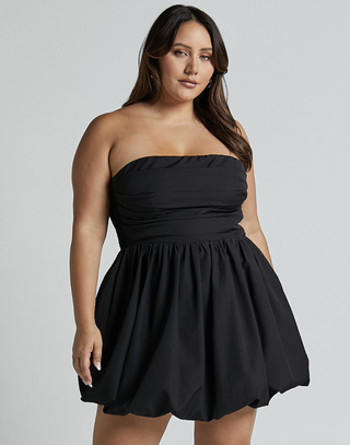 black bubble dress plus-size