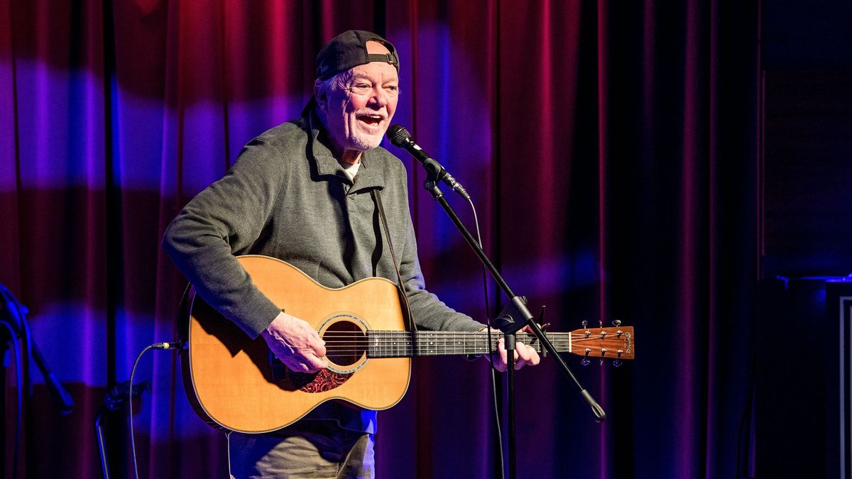 Rusty Young performs during an evening with Rusty Young from Poco at The GRAMMY Museum on February 8, 2018 in Los Angeles, California. 