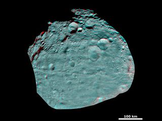 Vesta's Surface in 3D: An Ancient, Cratered Surface