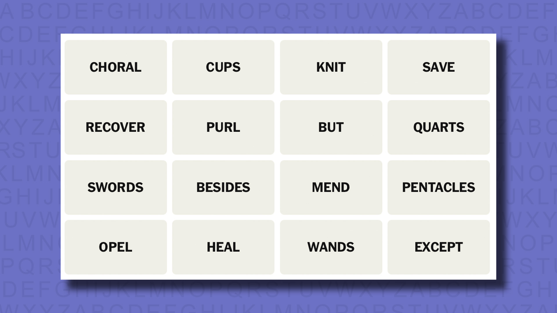 NYT Connections hints for game 696 on a purple background