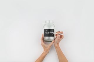 DIY storage jar hack step four