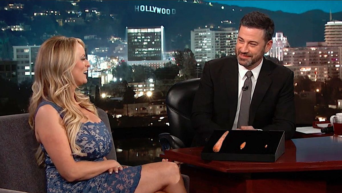 Jimmy Kimmel Interviewed Stormy Daniels About Her Alleged Affair With Trump And It Was Pretty 7666