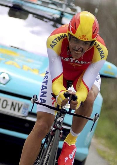 Alberto Contador (Astana) was on fire today
