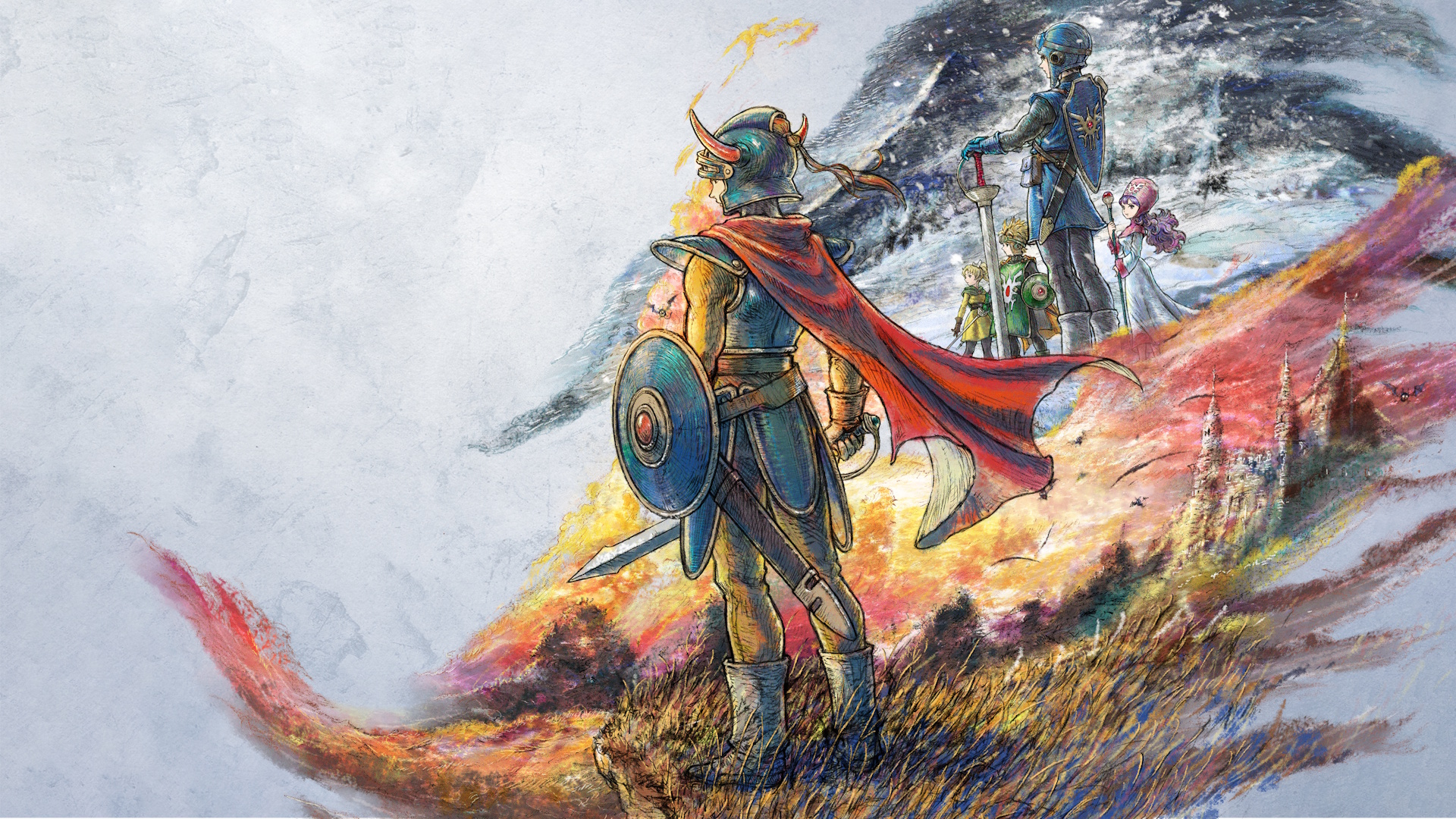 Dragon Quest 1 &amp; 2 HD-2D Remake key art