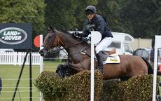 Bill Levett wearing prescription googles while competing at Burghley 2016. Picture by Peter Nixon