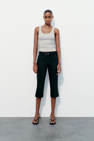 Zara, Capri Pants with Vents