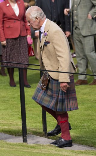 King Charles debuted the King Charles III Tartan, a print made especially for him to celebrate his reign