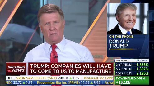 Trump on CNBC.