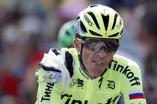 Alberto Contador suffered a high speed crash during stage one of the 2016 Tour de France. Photo: Graham Watson