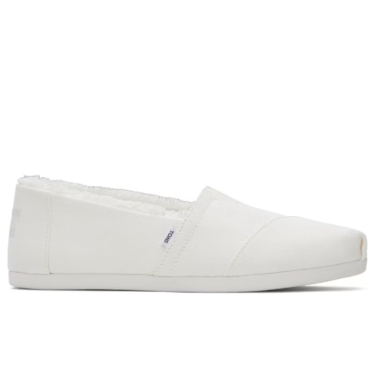 Toms Canvas Slip Na Flat Square Toe Espadrilky