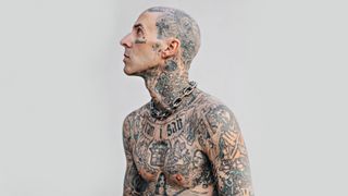 Travis Barker in promotional image for his documentary, "Travis Barker: Louder Than Fear"