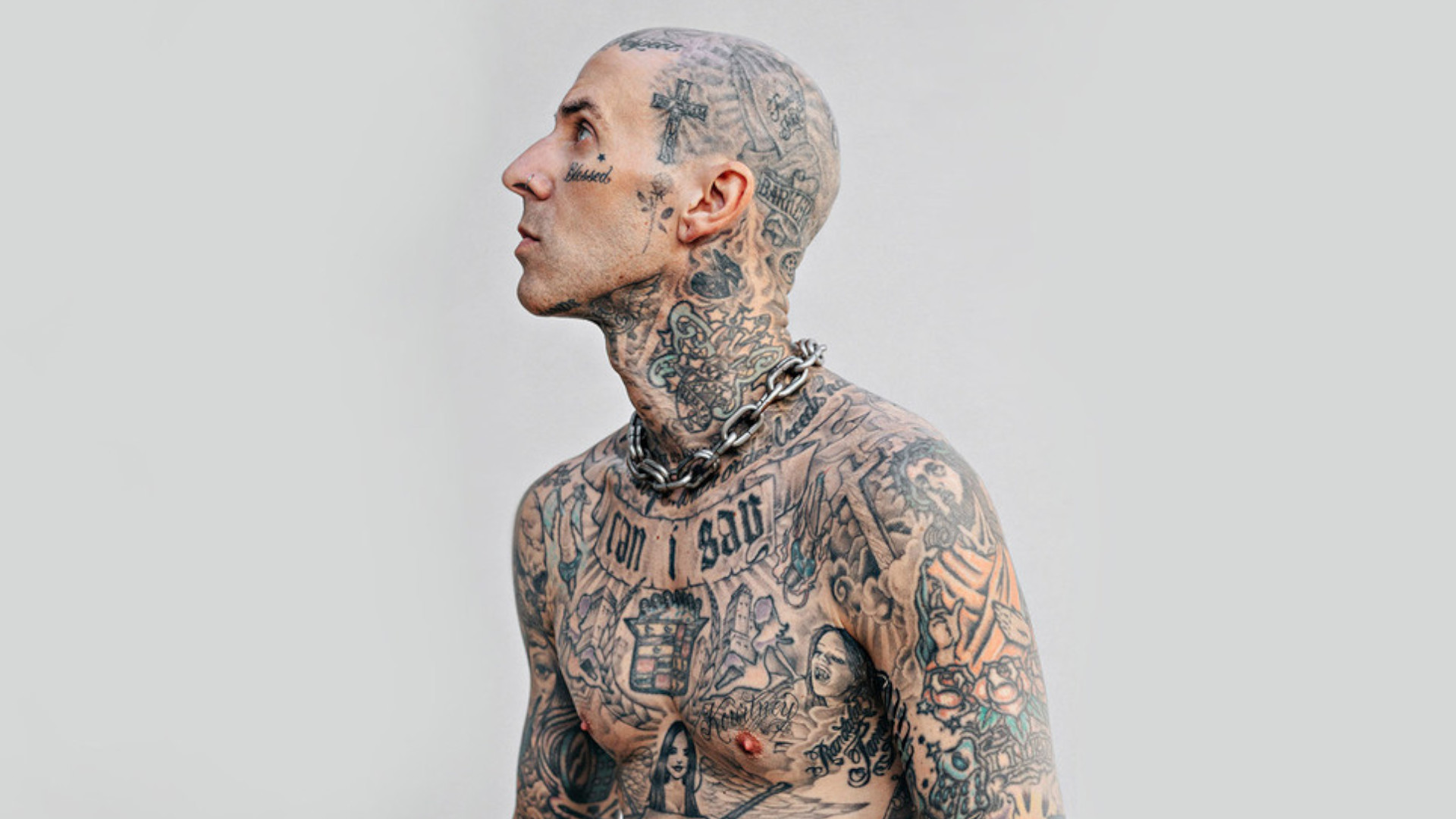 Travis Barker in promotional image for his documentary, "Travis Barker: Louder Than Fear"