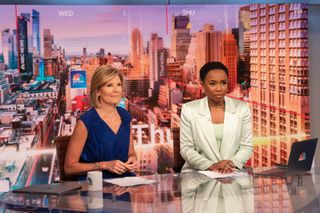 Kate Snow and Zinhle Essamuah anchor NBC News Daily