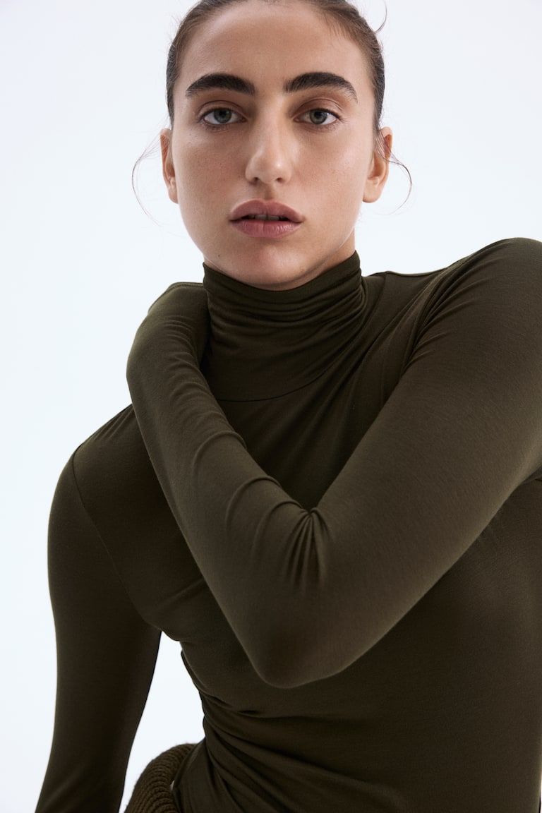 Viscose Turtleneck Top