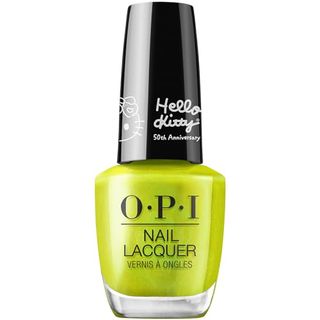 Opi Nail Lacquer, Green Nail Polish, Up to 7 Days of Wear, Chip Resistant & Fast Drying, Hello Kitty 50th Collection, Hello Kindness, 0.5 Fl Oz