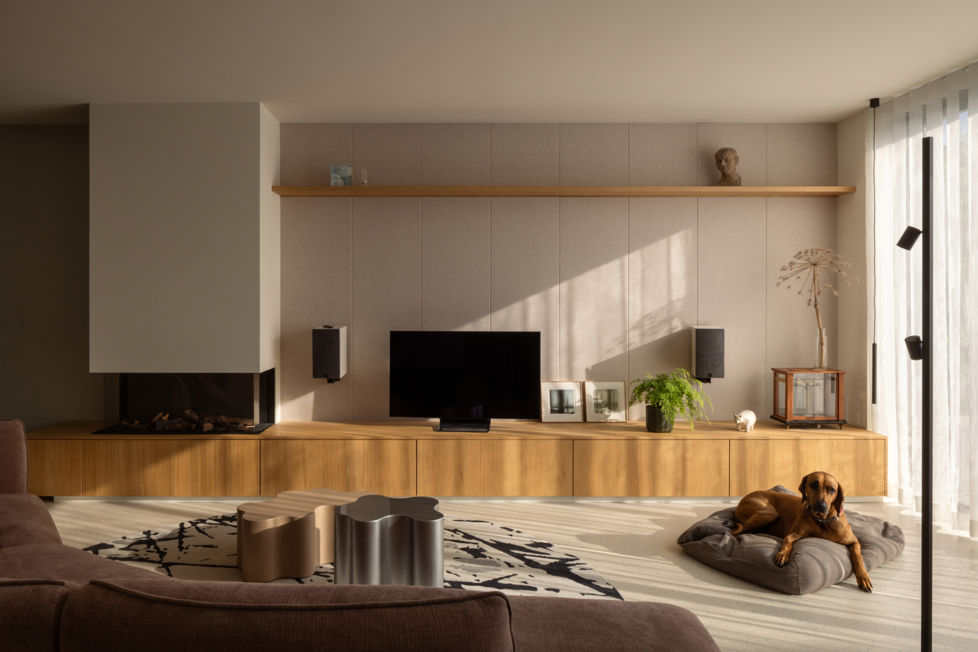 The newly refurbished ground floor of the house in Delft