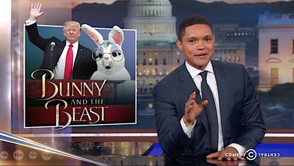 Trevor Noah laughs at Trump's first White House Easter party