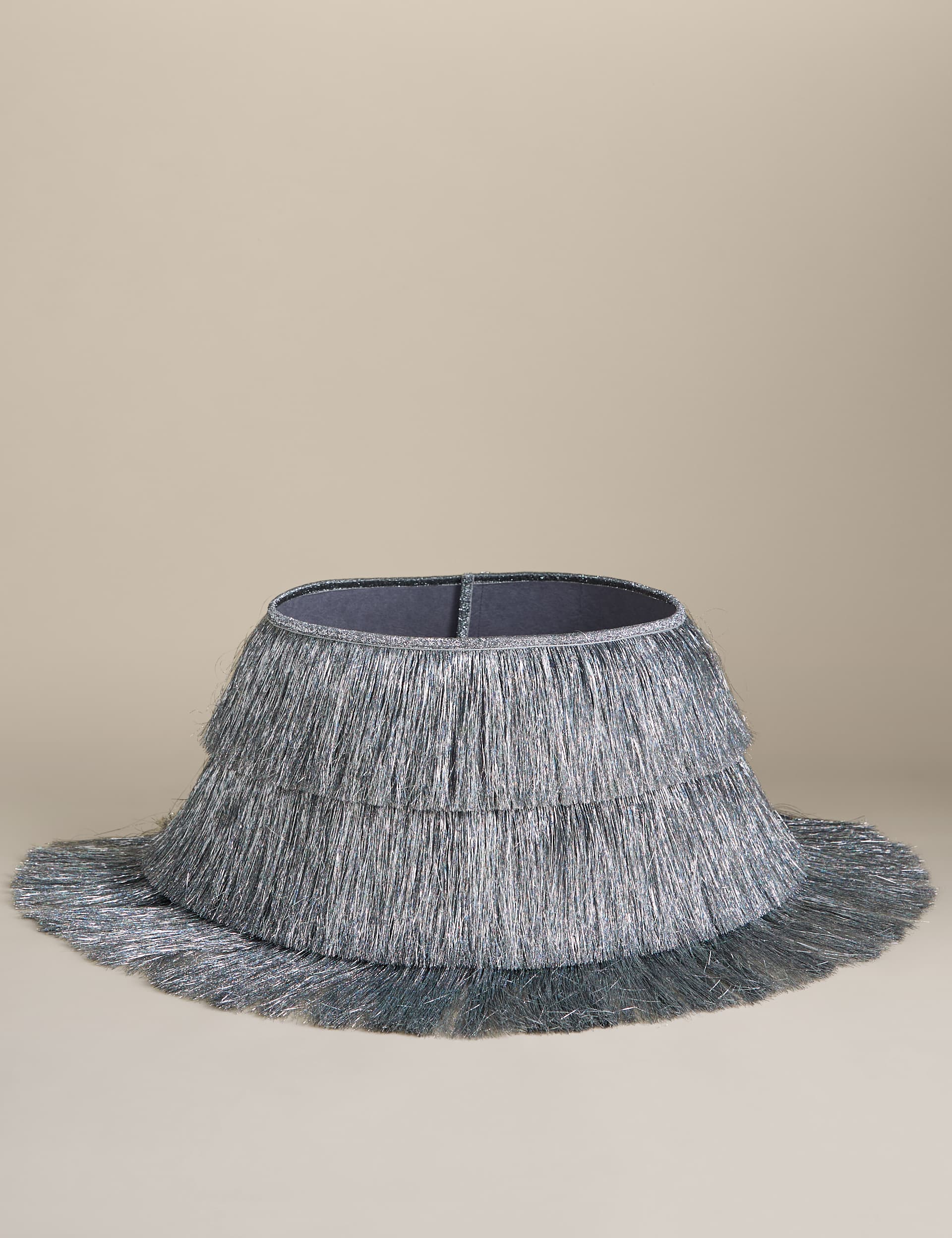 Textured Tinsel Tree Skirt
