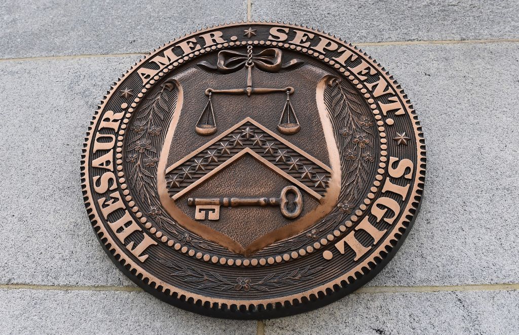 Treasury Department seal.