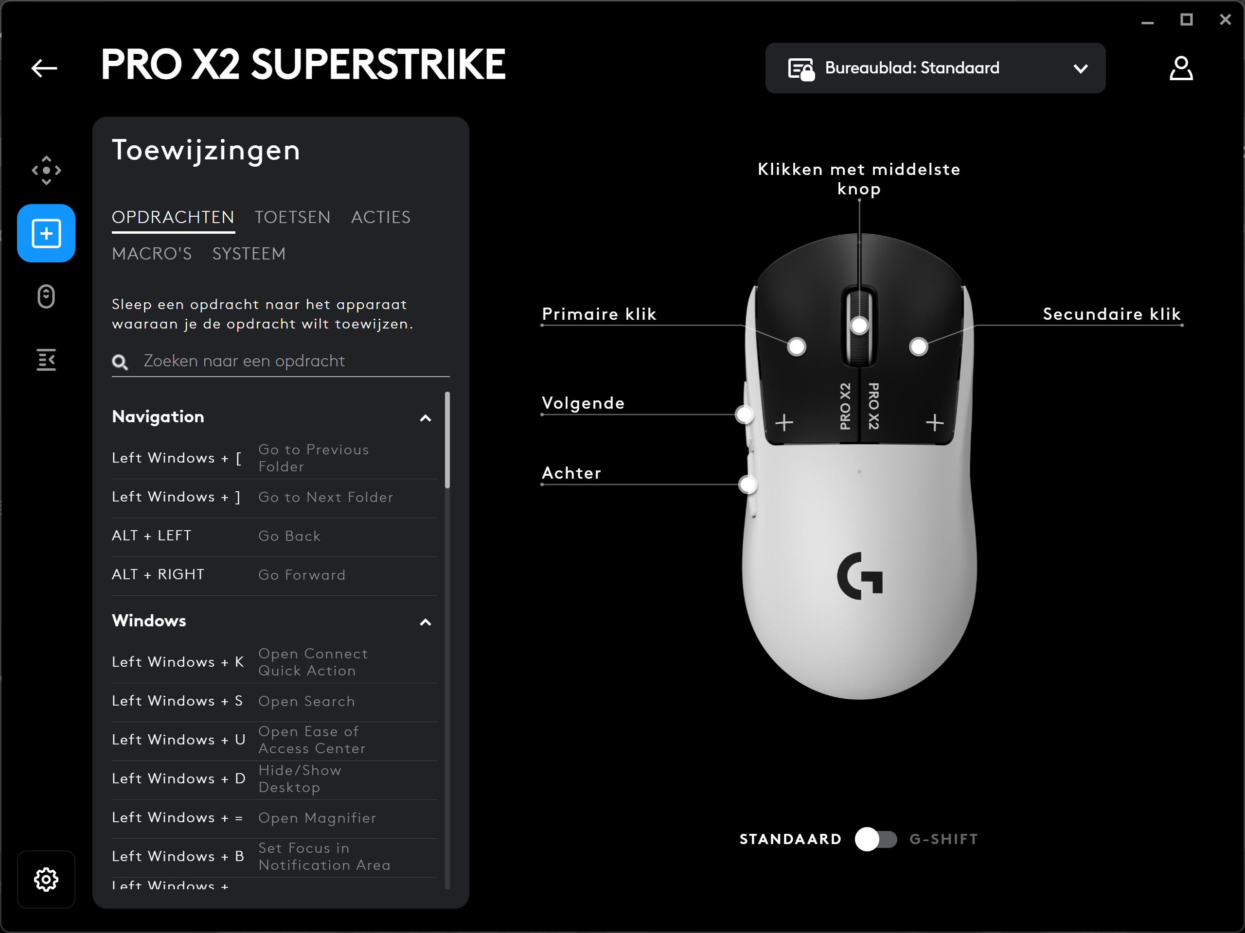 Logitech G Pro X2 Superstrike - G HUB