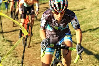 Fearless Femme Racing's Arley Kemmerer found herself behind the chase group all day.