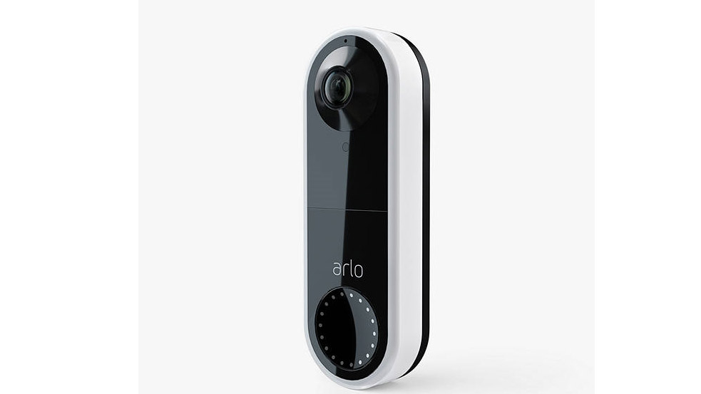 The Arlo Video Doorbell on a white background