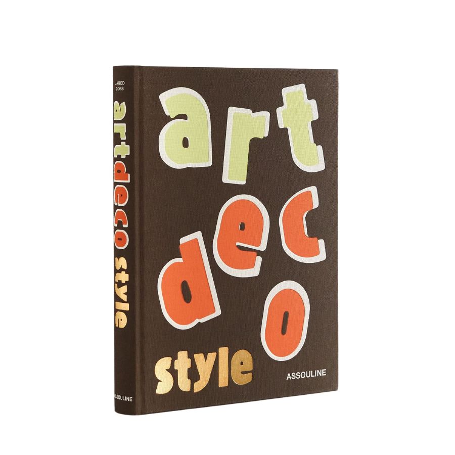 A brown coffee table book