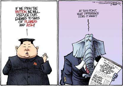 Editorial Cartoon U.S. North Korea Threats