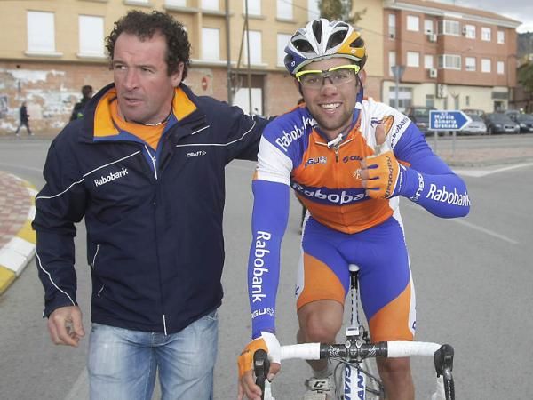 Michael Matthews (Rabobank) at the finish