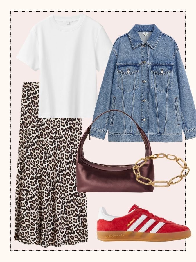 leopard print skirt