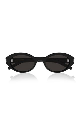 Round-Frame Acetate Sunglasses