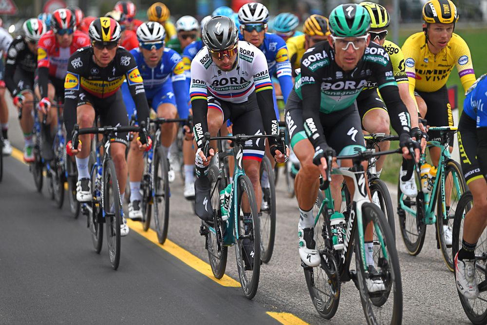 Peter Sagan in the peloton during stage 6 at Tirreno-Adriatico