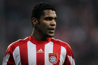 Breno in action for Bayern Munich against FC Basel in the Champions League in 2010.