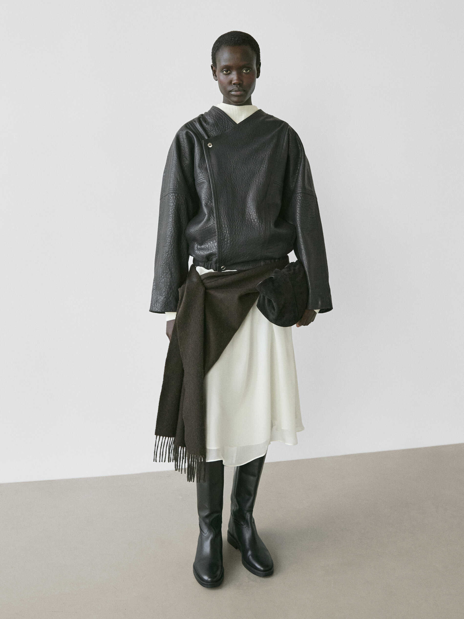 Leather Bomber Jacket