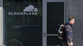 The Cloudflare headquarters in San Francisco, California, US, on Monday, April 29, 2024.