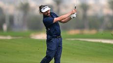 Mike Lorenzo-Vera takes a shot at the Qatar Masters