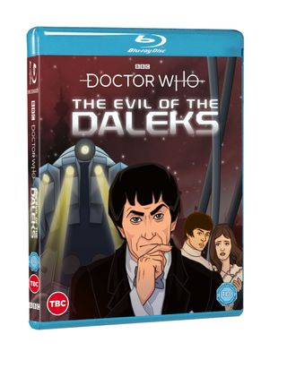 The Blu-ray cover of Doctor Who: The Evil of the Daleks.