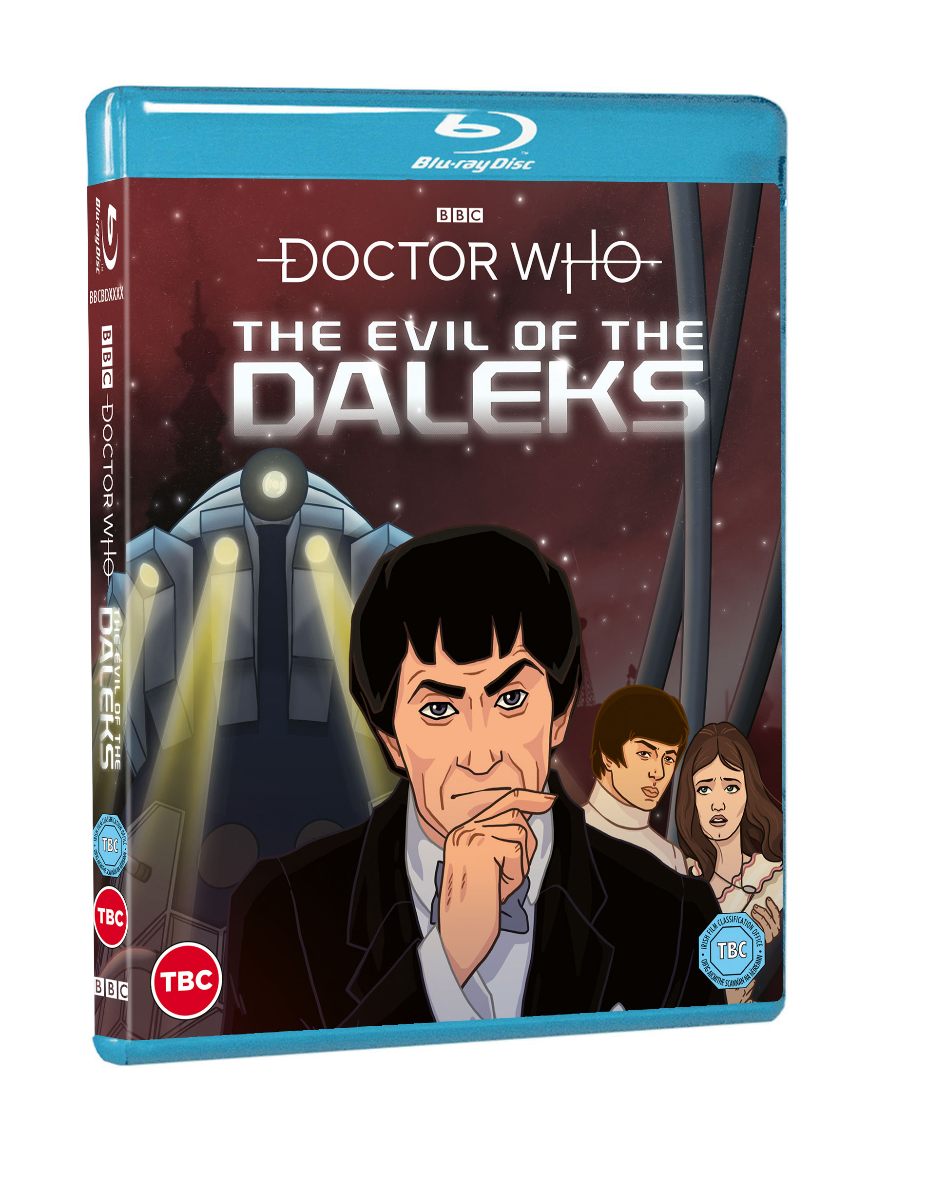 The Blu-ray cover of Doctor Who: The Evil of the Daleks.