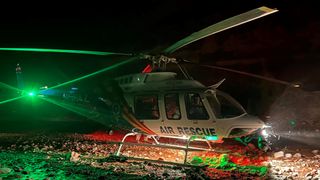 Mohave County Sheriff's Office helicopter during rescue