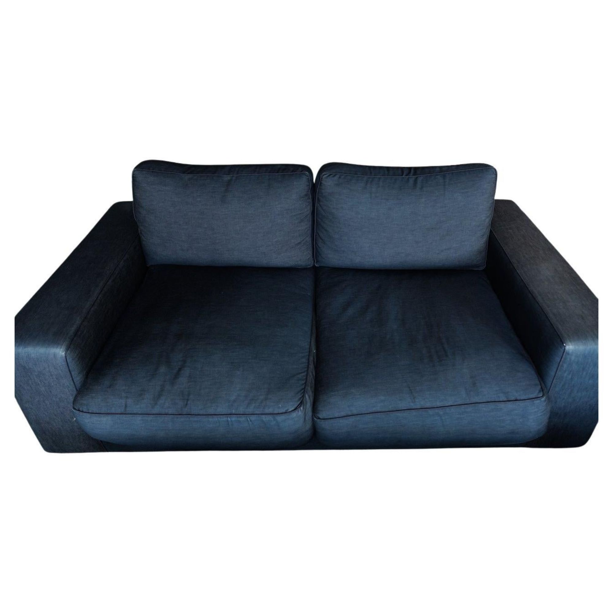 Ralph Lauren Blue Denim Sofa