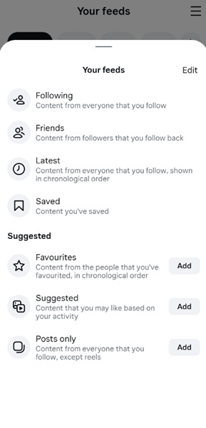 Instagram is reportedly testing a customizable 